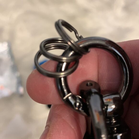 Lexus key fob with three key attached circle connectors for home/office keys. - Picture 4 of 6